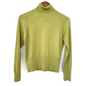 Talbots turtleneck sweater with long sleeves, raglan cut, in a cotton blend